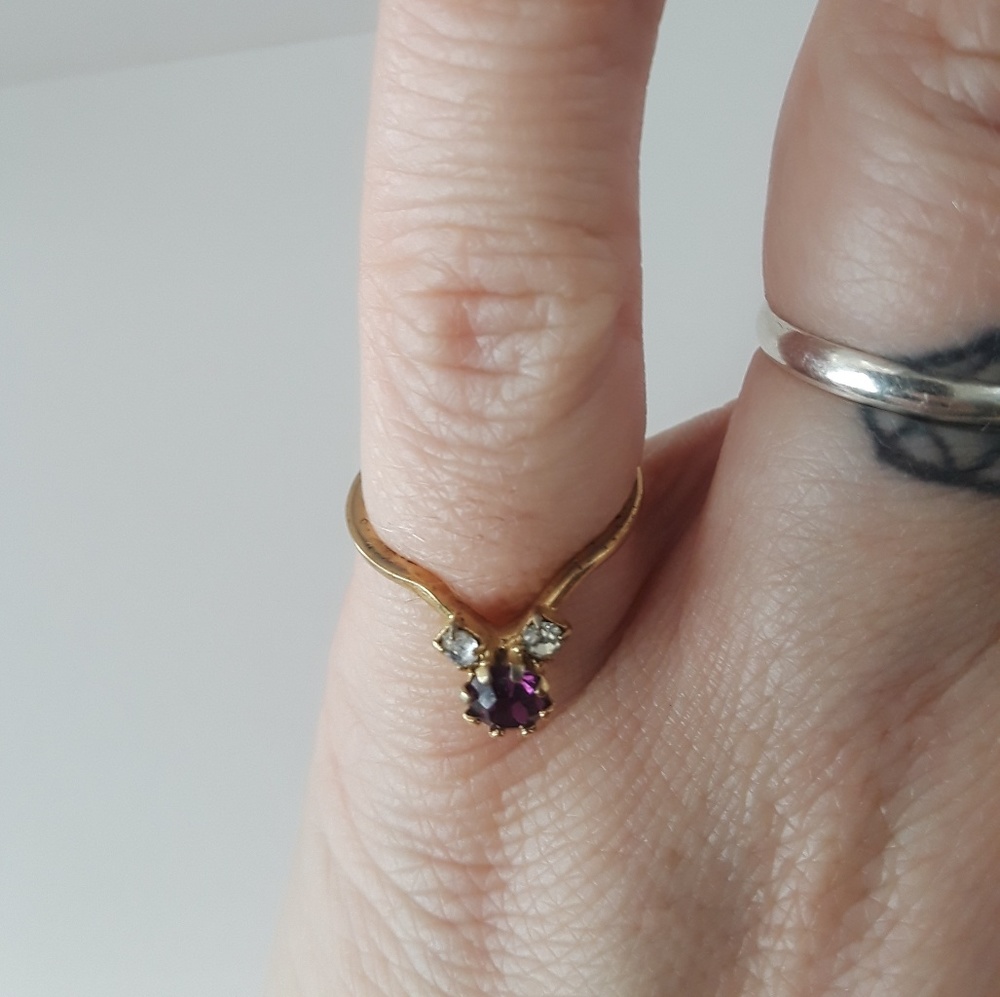 Amethyst Gold Ring size 5